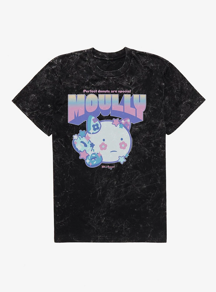 Bee And Puppycat Moully Perfect Donuts Mineral Wash T-Shirt