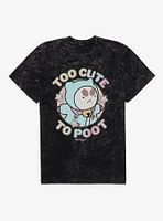 Bee And Puppycat Too Cute To Poot Mineral Wash T-Shirt