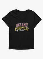 Bee And Puppycat Lazy Space Collegiate Girls T-Shirt Plus