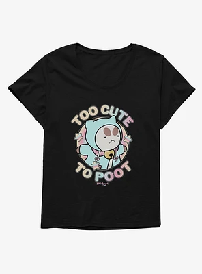 Bee And Puppycat Too Cute To Poot Girls T-Shirt Plus