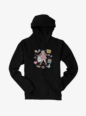 Bee And Puppycat Sticker Icons Hoodie