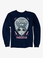 Universal Anime Monsters The Bride Of Frankenstein Portrait Sweatshirt