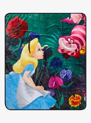 Disney Alice in Wonderland Chesire Cat & Alice Throw - BoxLunch Exclusive