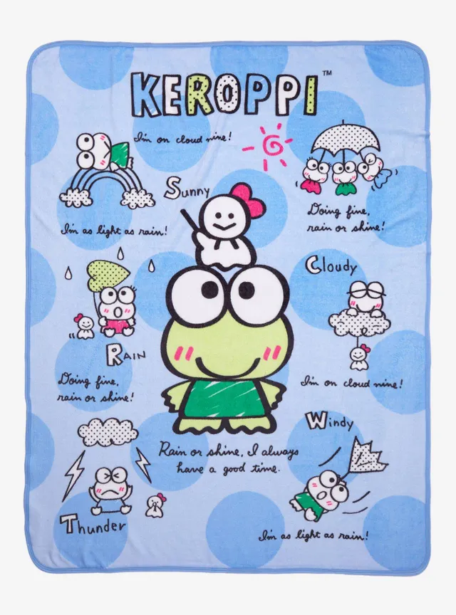 Boxlunch Sanrio Keroppi Doodle Portraits Throw