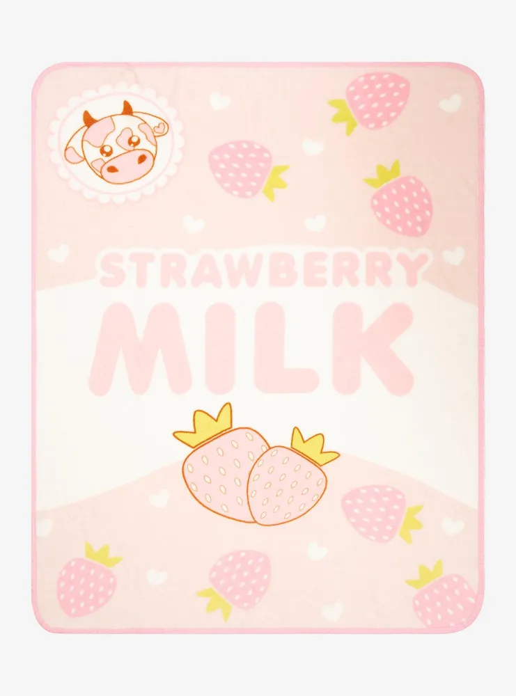 Strawberry Milk Throw - BoxLunch Exclusive