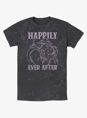 Disney Beauty And The Beast Happily Ever After Mineral Wash T-Shirt