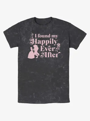 Disney Beauty And The Beast Found My Happily Ever After Mineral Wash T-Shirt