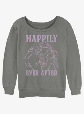 Disney Beauty And The Beast Happily Ever After Womens Slouchy Sweatshirt