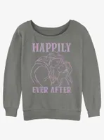 Disney Beauty And The Beast Happily Ever After Womens Slouchy Sweatshirt