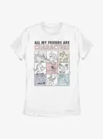 Disney Princess All My Friends Are Characters Womens T-Shirt