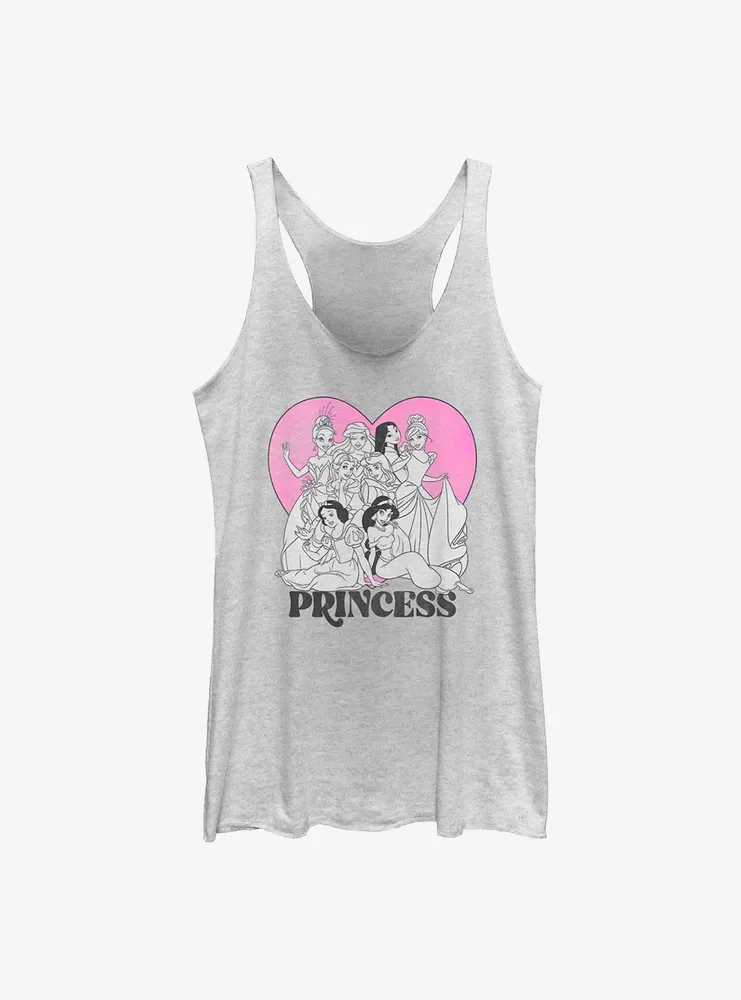 Disney Princess Heart Womens Tank Top