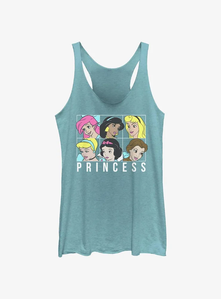 Disney Princess Squares Womens Tank Top