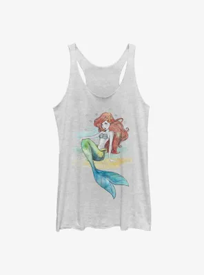 Disney The Little Mermaid Ariel Watercolor Womens Tank Top