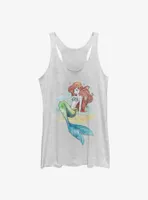 Disney The Little Mermaid Ariel Watercolor Womens Tank Top