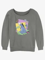 Disney Winnie The Pooh 90s Eeyore Womens Slouchy Sweatshirt