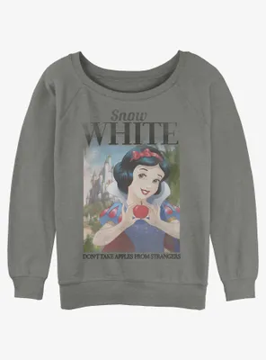 Disney Snow White And The Seven Dwarfs Apples Poster Womens Slouchy Sweatshirt