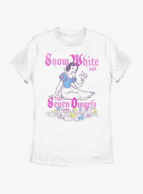 Disney Snow White And The Seven Dwarfs Pop Art Womens T-Shirt