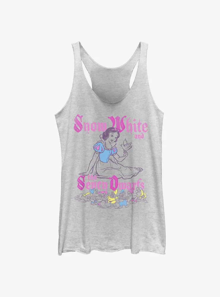 Disney Snow White And The Seven Dwarfs Pop Art Womens Tank Top