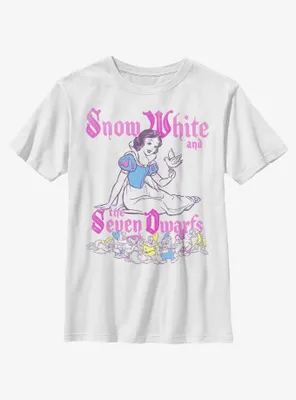 Disney Snow White And The Seven Dwarfs Pop Art Youth T-Shirt