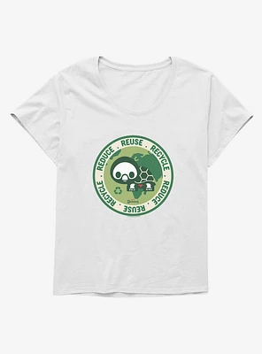 Skelanimals Pudge Reduce Reuse Recycle Girls T-Shirt Plus