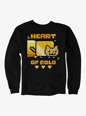 Nyan Cat Heart Of Gold Sweatshirt