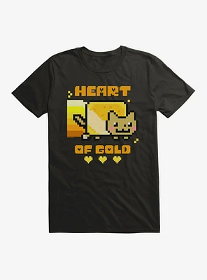 Nyan Cat Heart Of Gold T-Shirt