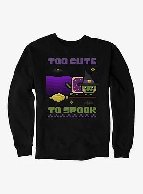 Nyan Cat Too Cute To Spook Sweatshirt
