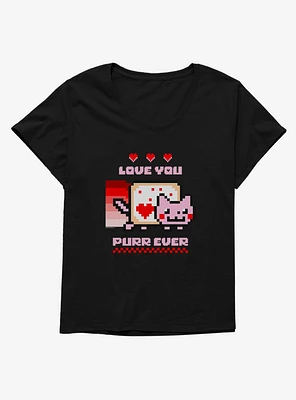 Nyan Cat Love You Purr Ever Girls T-Shirt Plus