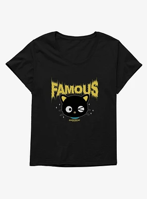 Chococat Famous Metal Font Girls T-Shirt Plus