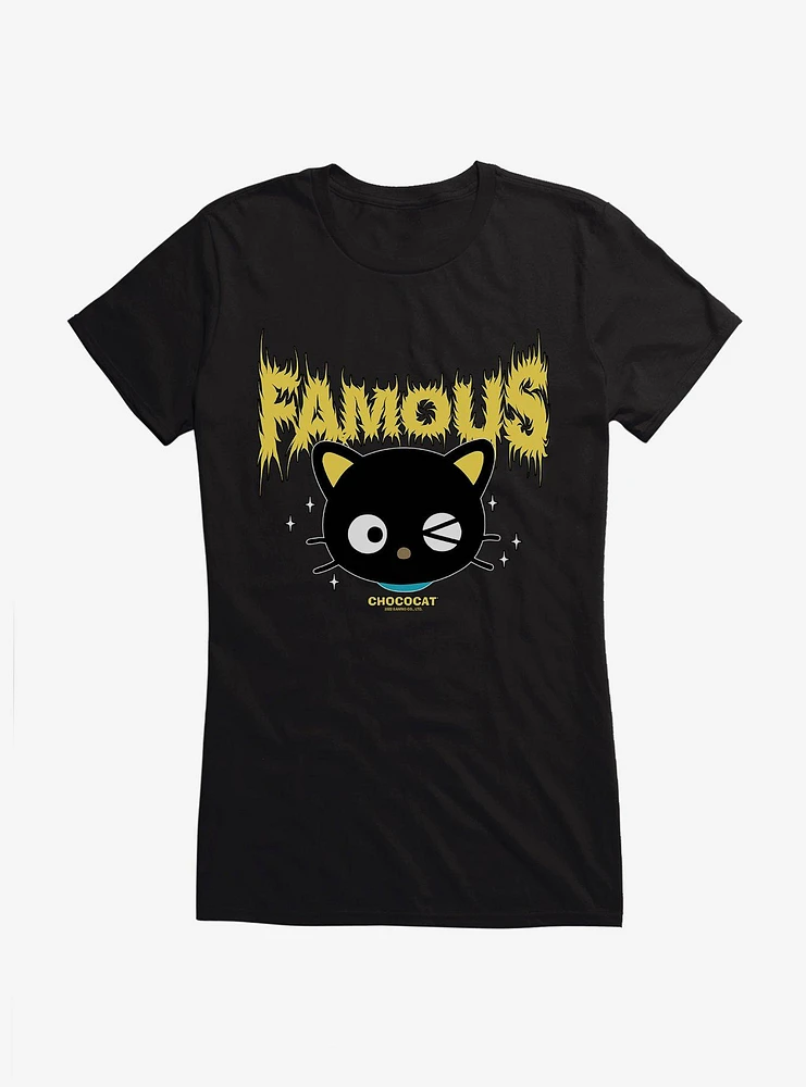 Chococat Famous Metal Font Girls T-Shirt