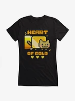 Nyan Cat Heart Of Gold Girls T-Shirt