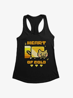 Nyan Cat Heart Of Gold Girls Tank