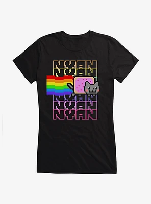 Nyan Cat Rainbow Girls T-Shirt