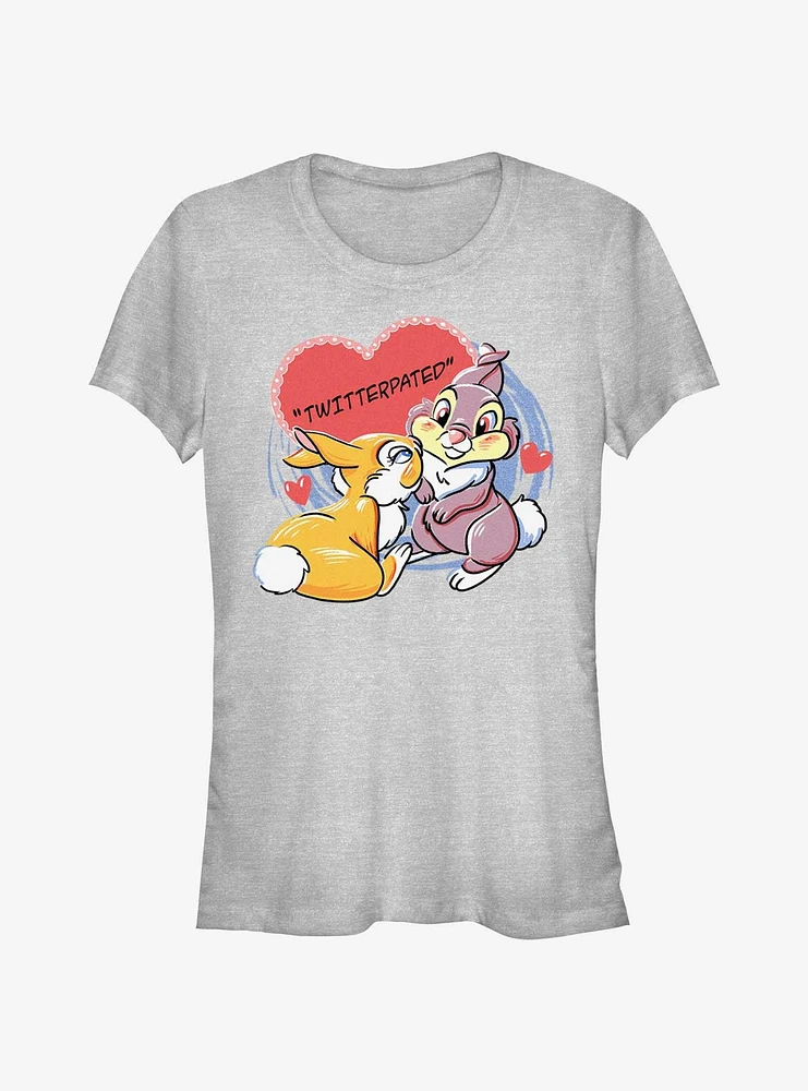 Disney Bambi Thumper Loves Miss Bunny Twitterpated Girls T-Shirt