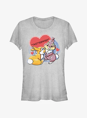 Disney Bambi Thumper Loves Miss Bunny Twitterpated Girls T-Shirt