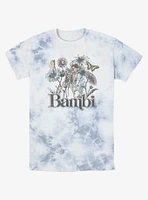 Disney Bambi Watercolor Floral Tie-Dye T-Shirt