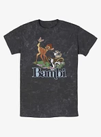 Disney Bambi Forest Friends Logo Mineral Wash T-Shirt