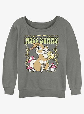 Disney Bambi Miss Bunny Girls Slouchy Sweatshirt
