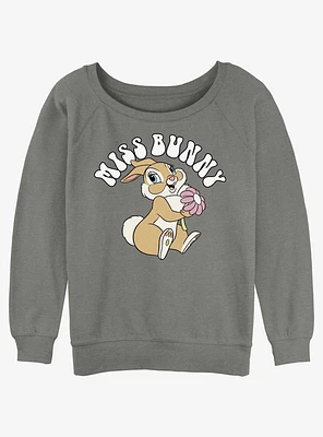 Disney Bambi Miss Bunny Retro Girls Slouchy Sweatshirt