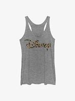 Disney Channel Leopard Fill Logo Girls Tank