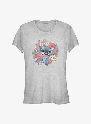 Disney Lilo & Stitch Floral Girls T-Shirt