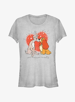 Disney Lady and the Tramp Bella Notte Lovers Girls T-Shirt