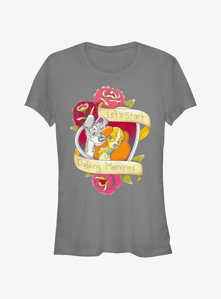 Disney Lady and the Tramp Build Memories Girls T-Shirt