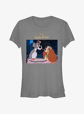 Disney Lady and the Tramp Share Spaghetti Girls T-Shirt