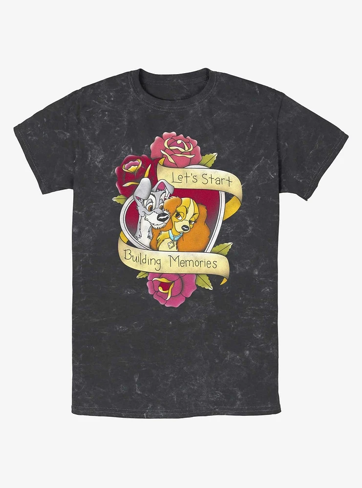 Disney Lady and the Tramp Build Memories Mineral Wash T-Shirt