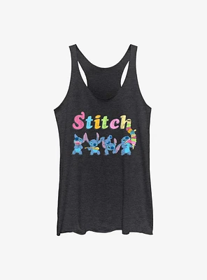 Disney Lilo & Stitch Colorful Stitches Girls Tank