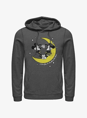 Disney Mickey Mouse & Minnie I Love You To The Moon And Back Hoodie