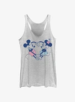 Disney Mickey Mouse & Minnie Heart Pair Girls Tank Top
