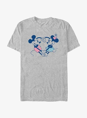 Disney Mickey Mouse & Minnie Heart Pair T-Shirt