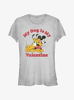 Disney Pluto Love My Dog Girls T-Shirt